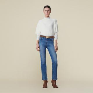 Lois Jeans Malena-F Re Ram Cobalt High Rise Straight Leg Jeans  