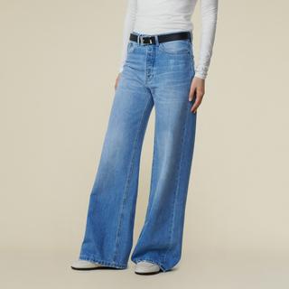 Lois Jeans Skater Loose Miller Pale Low Rise Wide Leg Jeans  