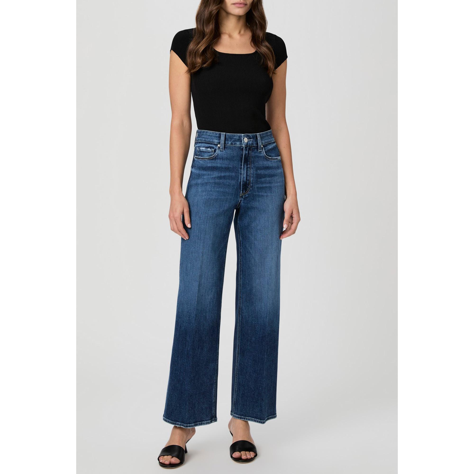 PAIGE Anessa High Waist Wide Leg Jeans  
