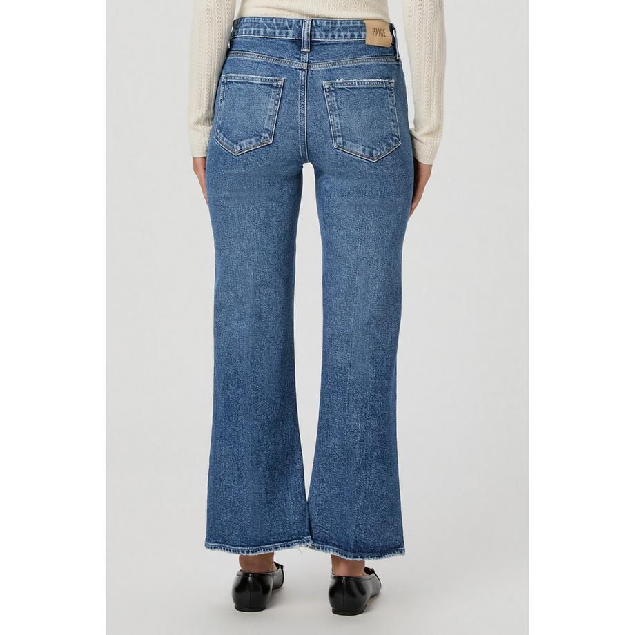 PAIGE Leenah Cropped Wide Leg Jeans  