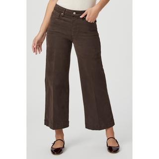 PAIGE Anessa Mid Rise Knöchellange Wide Leg Jeans  
