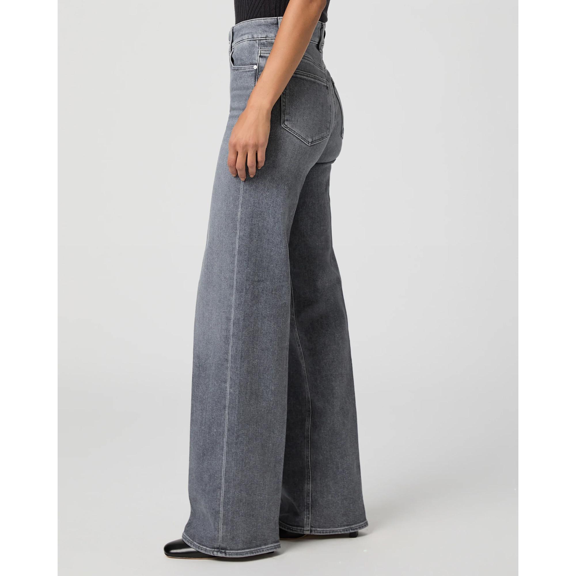 PAIGE Sasha High Waist Wide Leg Jeans  