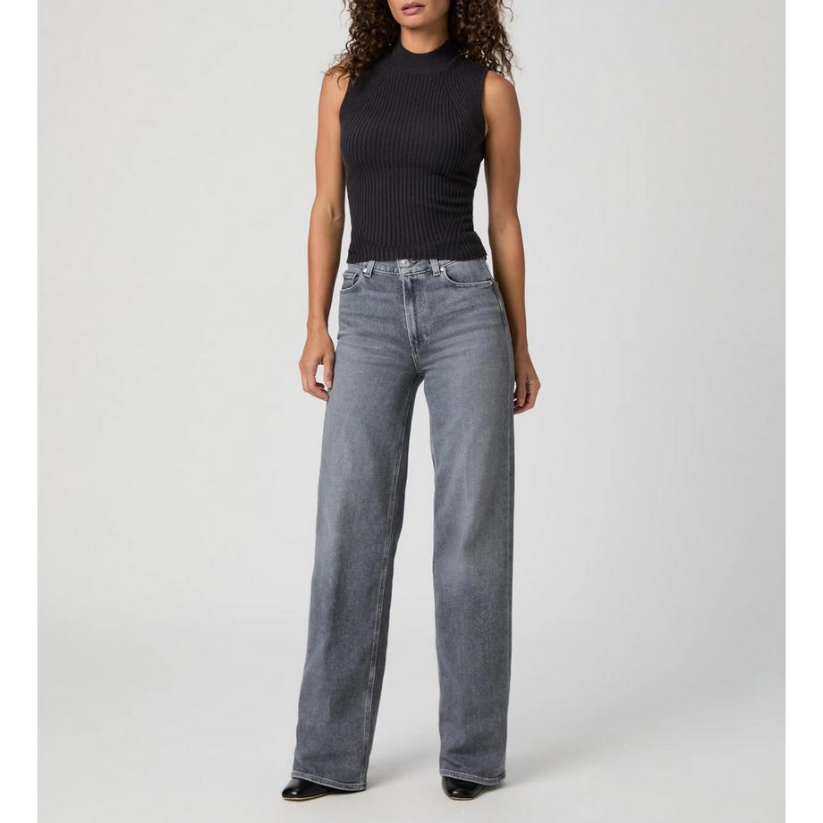 PAIGE Sasha High Waist Wide Leg Jeans  