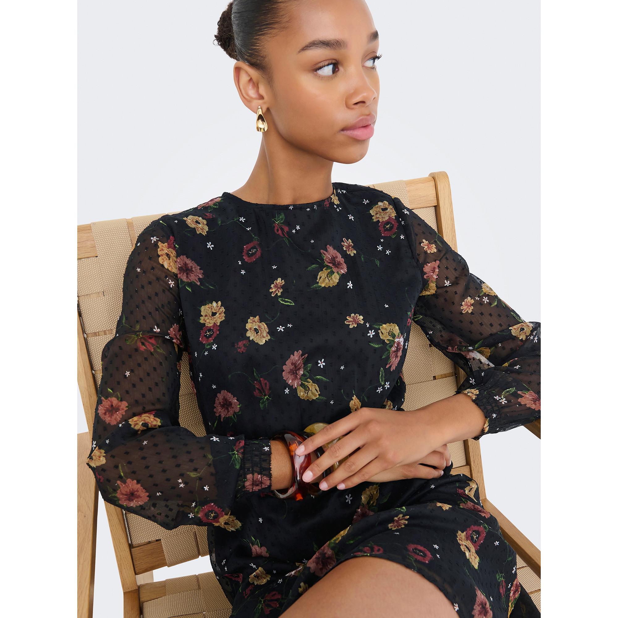 ONLY Geblümtes Mini-Kleid  