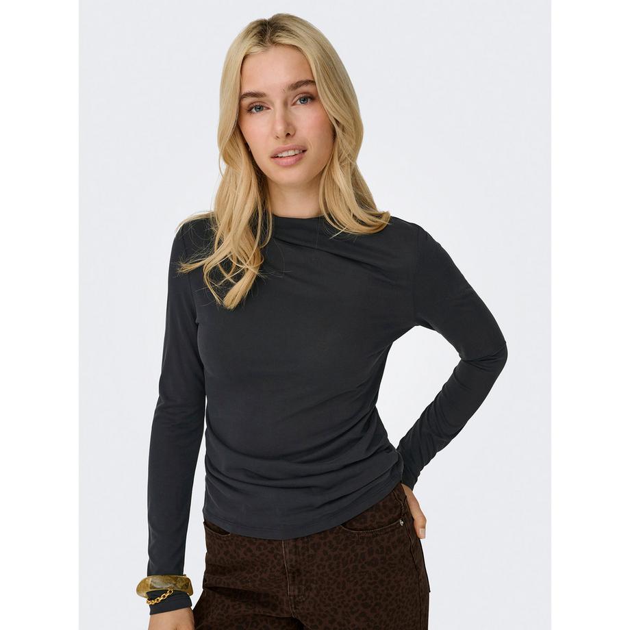 ONLY Top Maniche Lunghe Collo a Drappeggio  