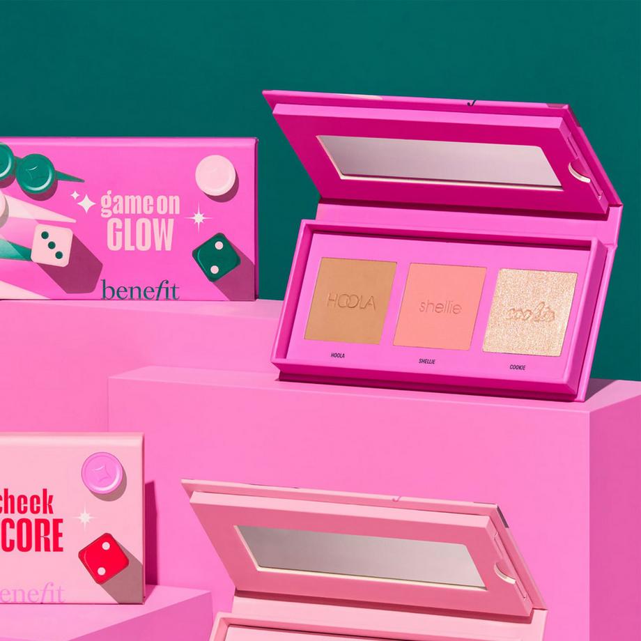 benefit  Game On Glow - Cheek Trio Beauty Palette 