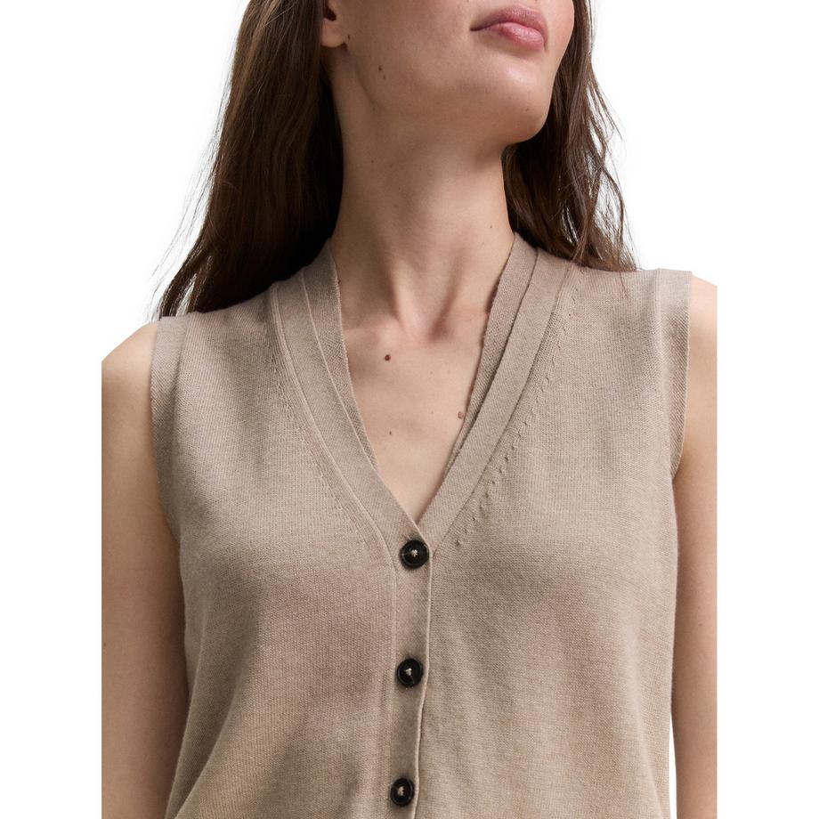 TOM TAILOR Cardigan Sans Manches Col V  