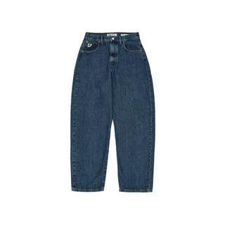 Lois Jeans Globe Dark Piedra High Waist Barrel Fit Jeans  