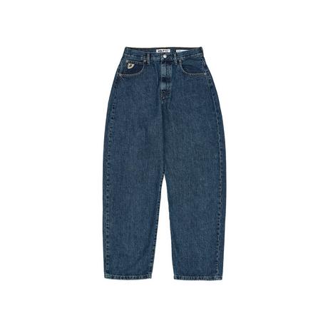 Lois Jeans Globe Dark Piedra High Waist Barrel Fit Jeans  