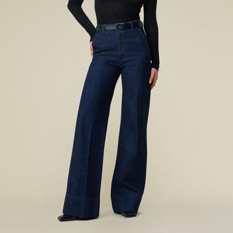Lois Jeans Noad Dark Rinse High Waist Straight Leg Jeans  