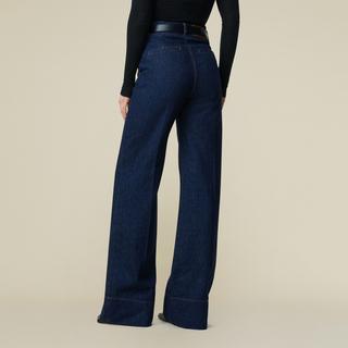 Lois Jeans Noad Dark Rinse High Waist Straight Leg Jeans  