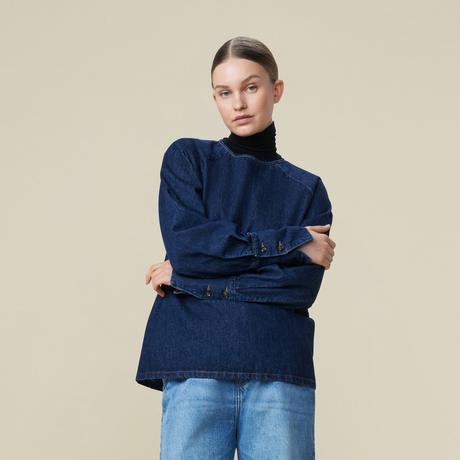 Lois Jeans Noad Dark Rinse Blusa Denim Maniche Lunghe  