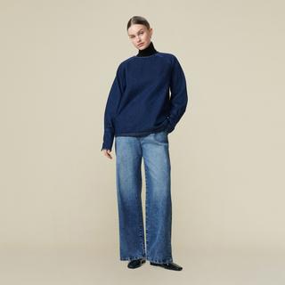 Lois Jeans Noad Dark Rinse Blusa Denim Maniche Lunghe  