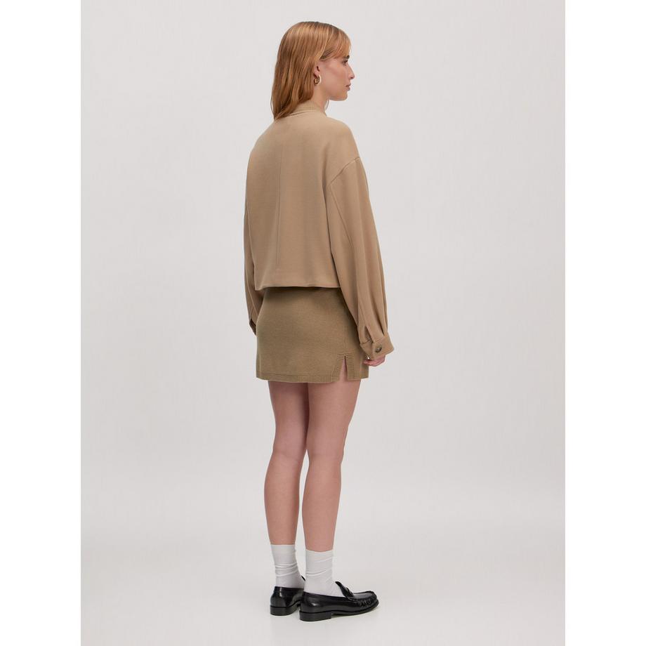 EDITED Veste Col Montant Fermeture Boutonnée  