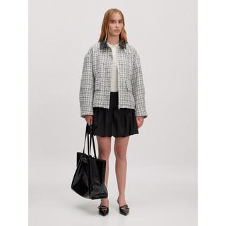 EDITED Overshirt en Tweed avec Col Contrastant  