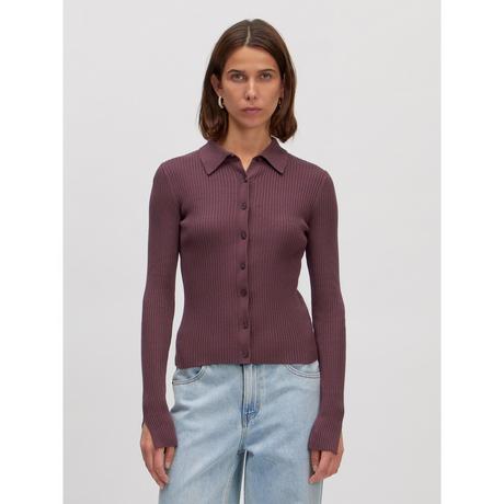 EDITED Polo Chemise Manches Longues Nervurée  