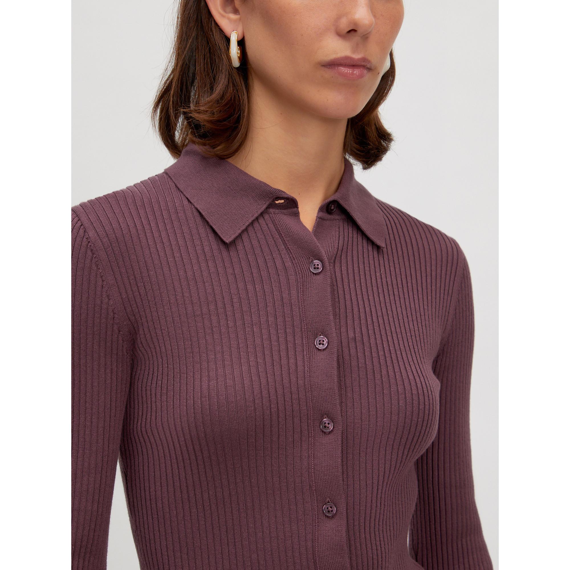 EDITED Polo Chemise Manches Longues Nervurée  