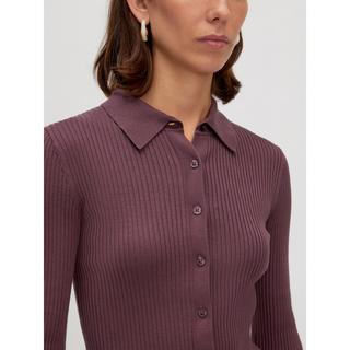 EDITED Polo Chemise Manches Longues Nervurée  