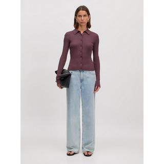 EDITED Polo Chemise Manches Longues Nervurée  