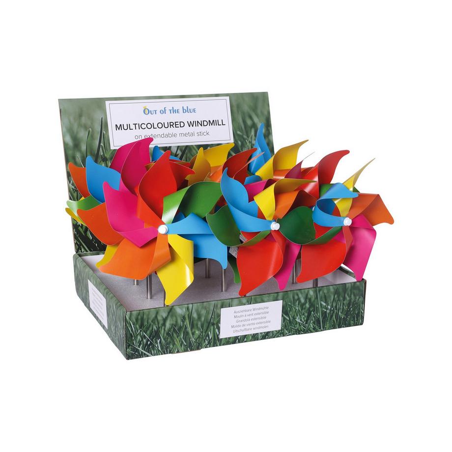 Sombo  Bunte Windmühle ausziehbar 27cm 