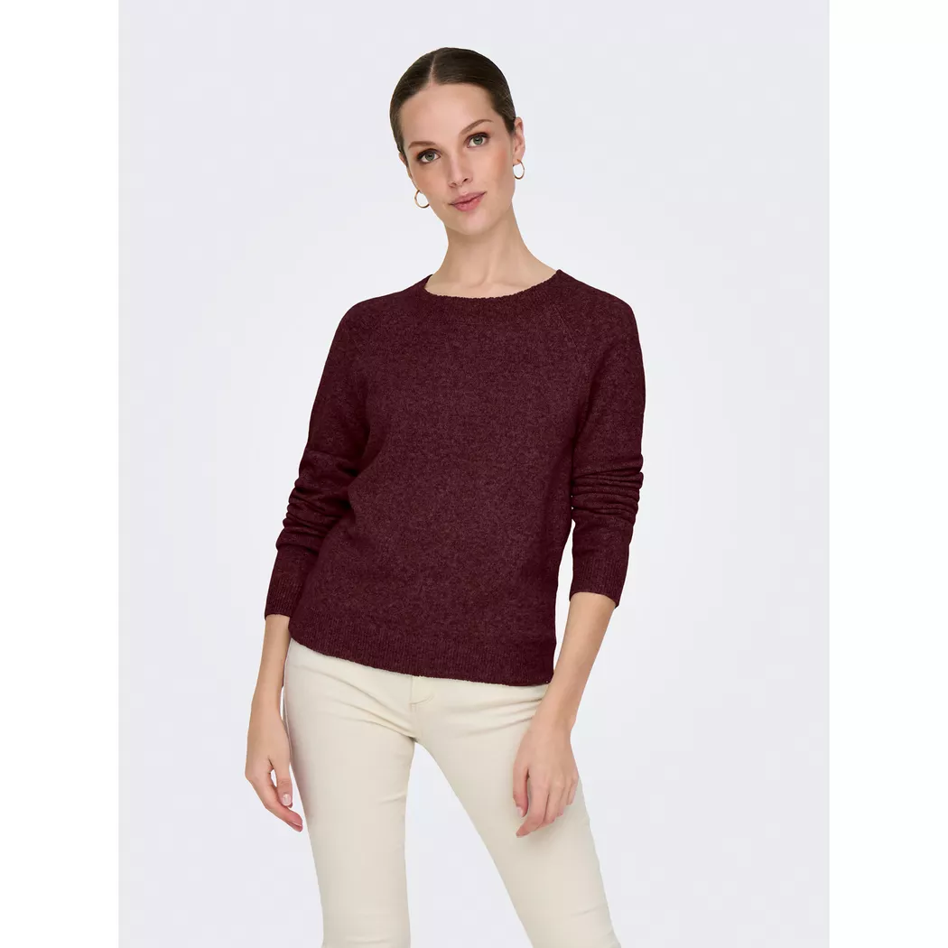 Only - Pullover, für Damen, Weinrot, Größe XL