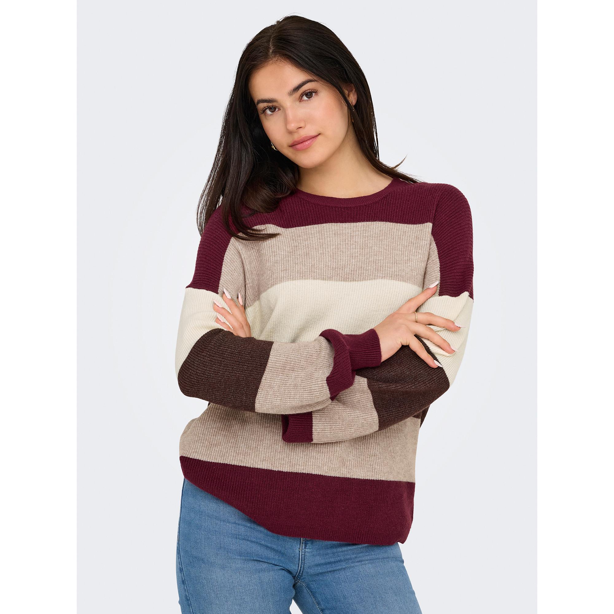 ONLY Gestreifter Feinstrick Pullover  