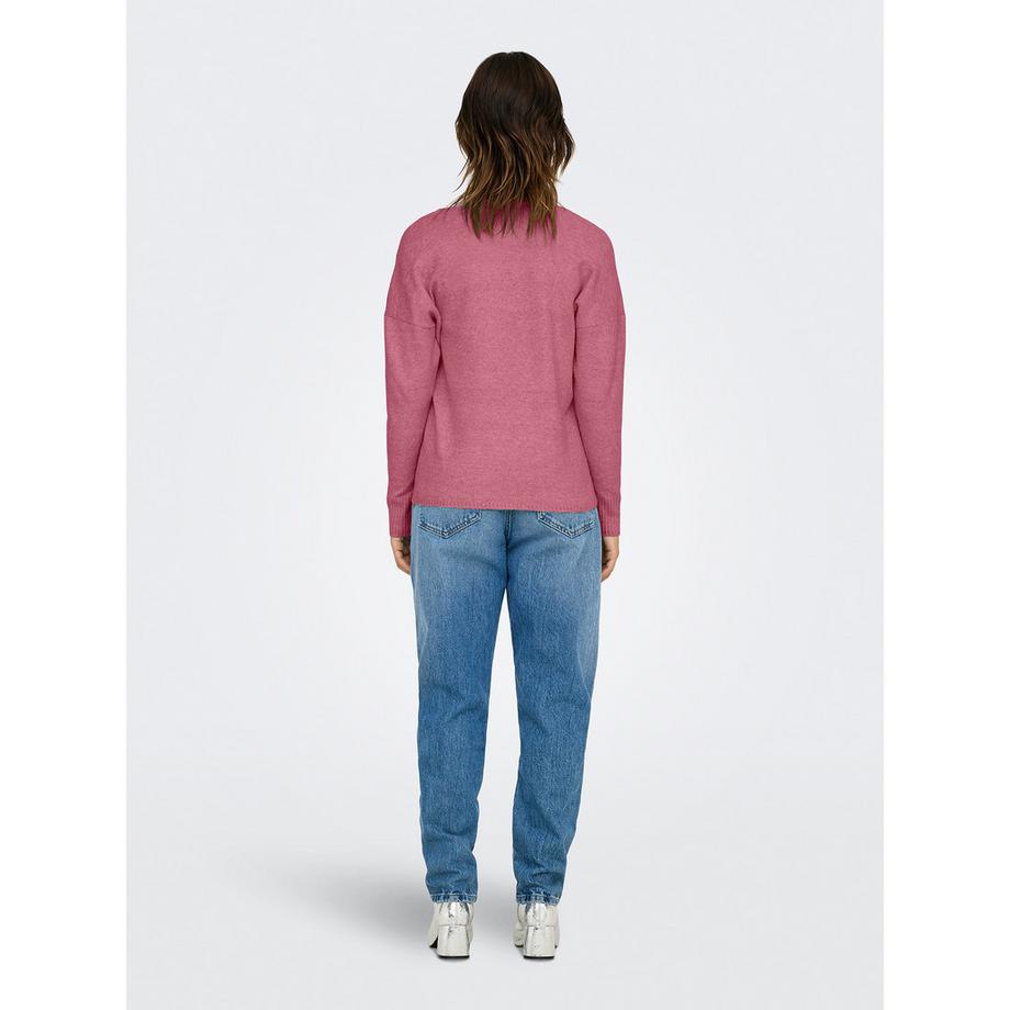 ONLY V-Ausschnitt Langarm Relaxed Fit Pullover  