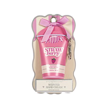 Simple Pleasures  Crema mani con portachiavi “Strawberry” 