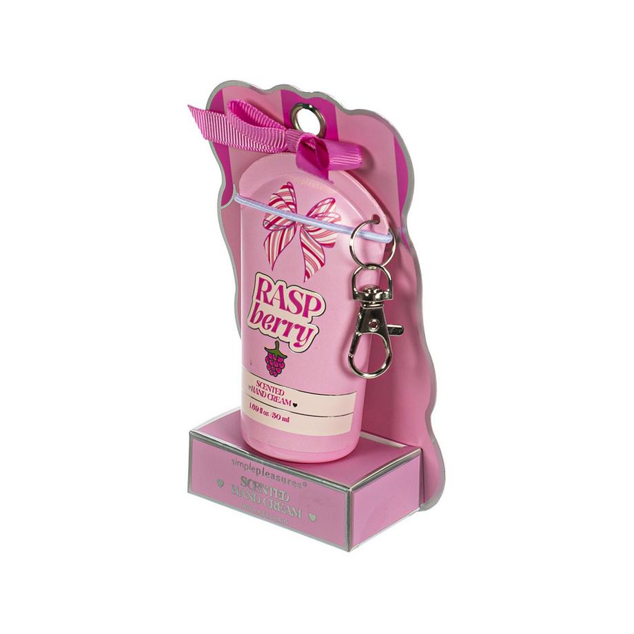 Simple Pleasures  Handcreme mit Schlüsselanhänger „Raspberry“ 