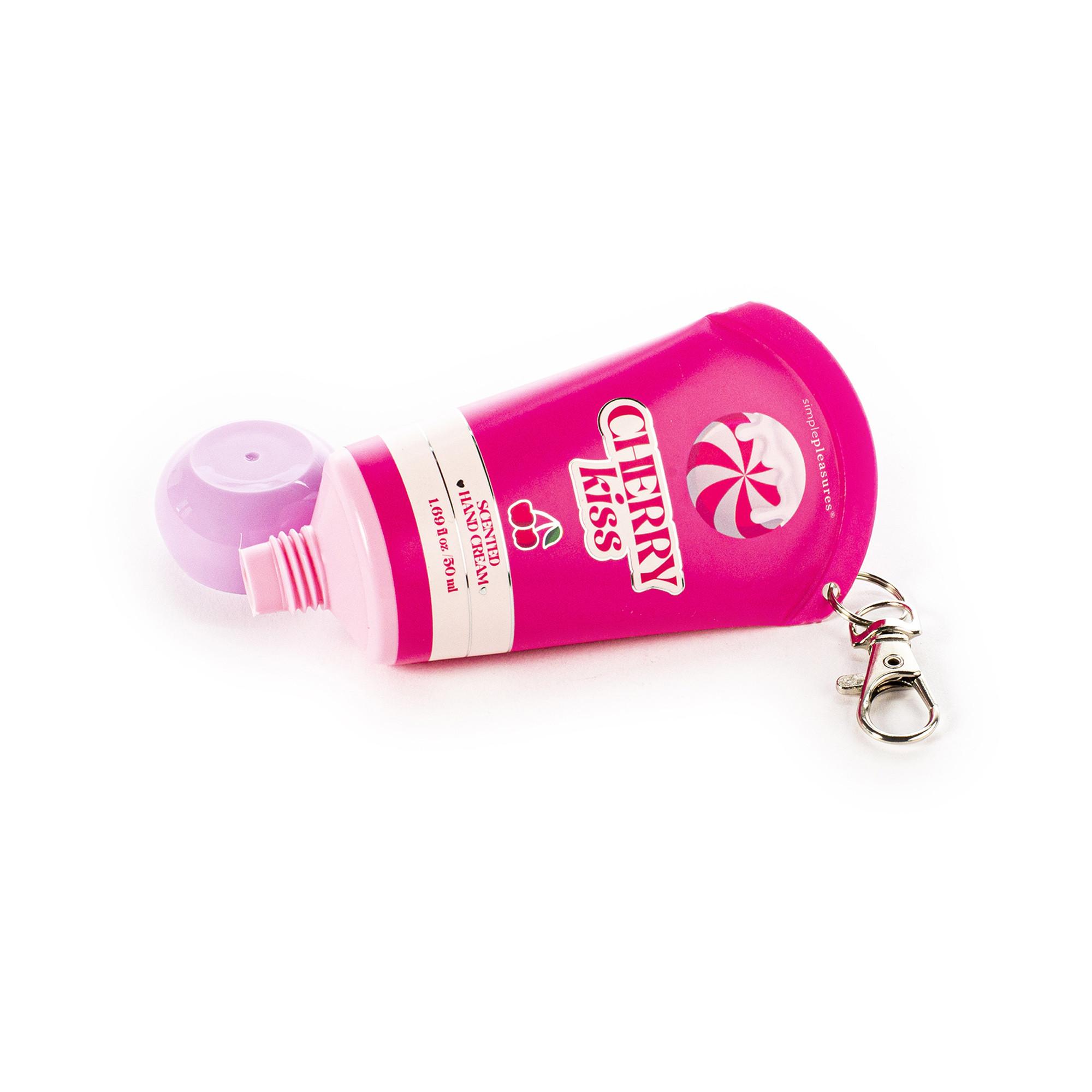 Simple Pleasures  Crema mani con portachiavi “Cherry Kiss” 
