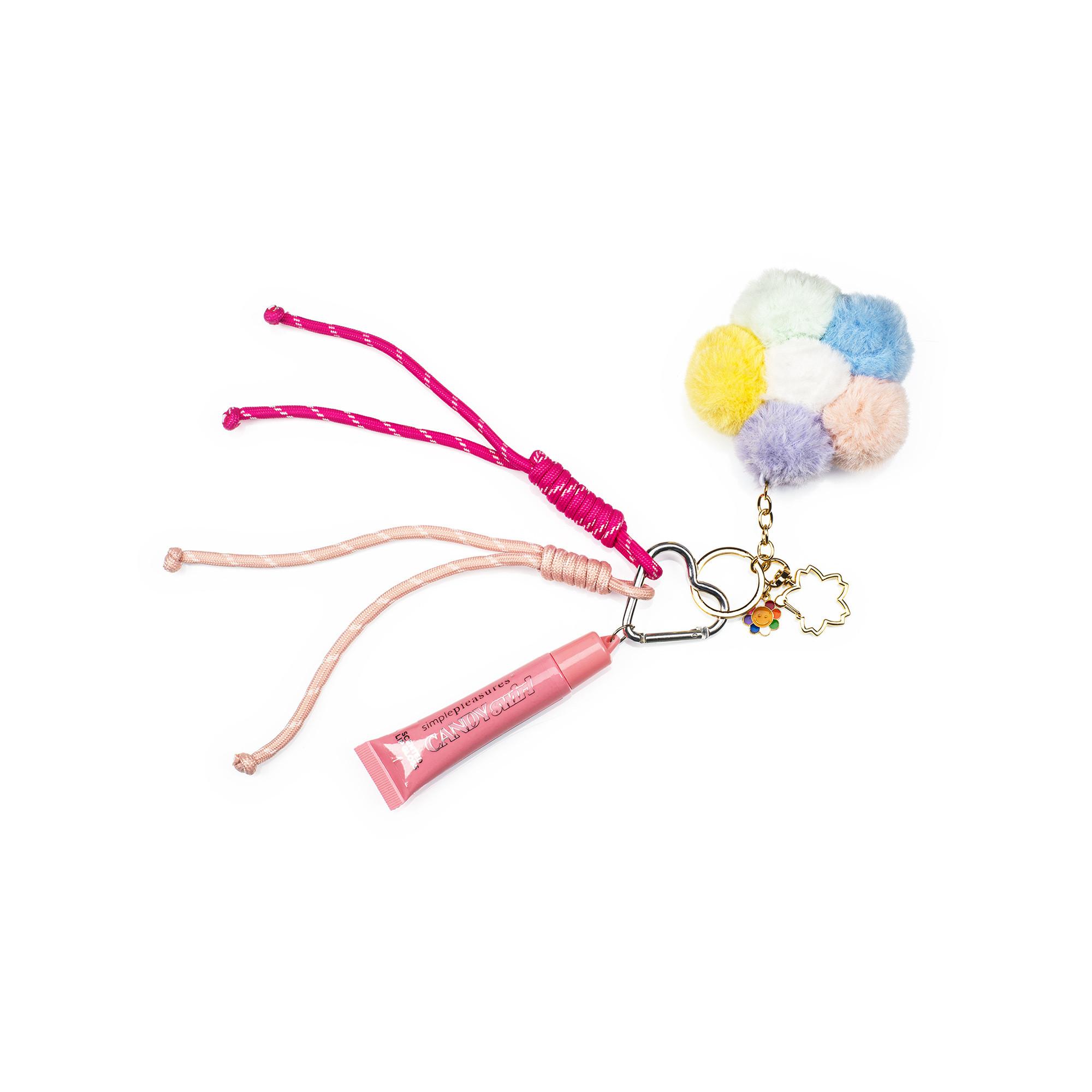 Simple Pleasures   Candy Swirl Lipgloss Keychain 