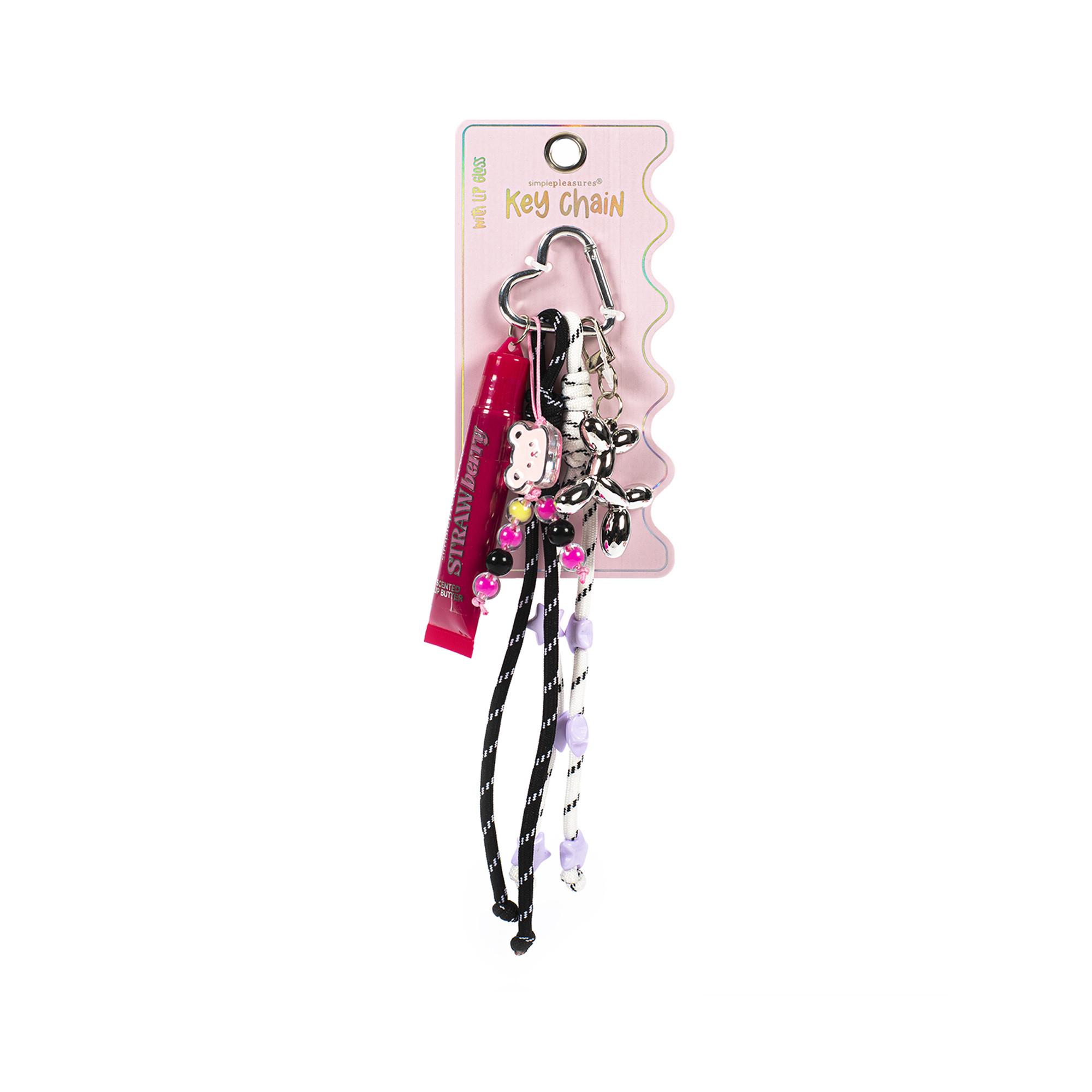 Simple Pleasures  Strawberry Lipgloss Keychain 