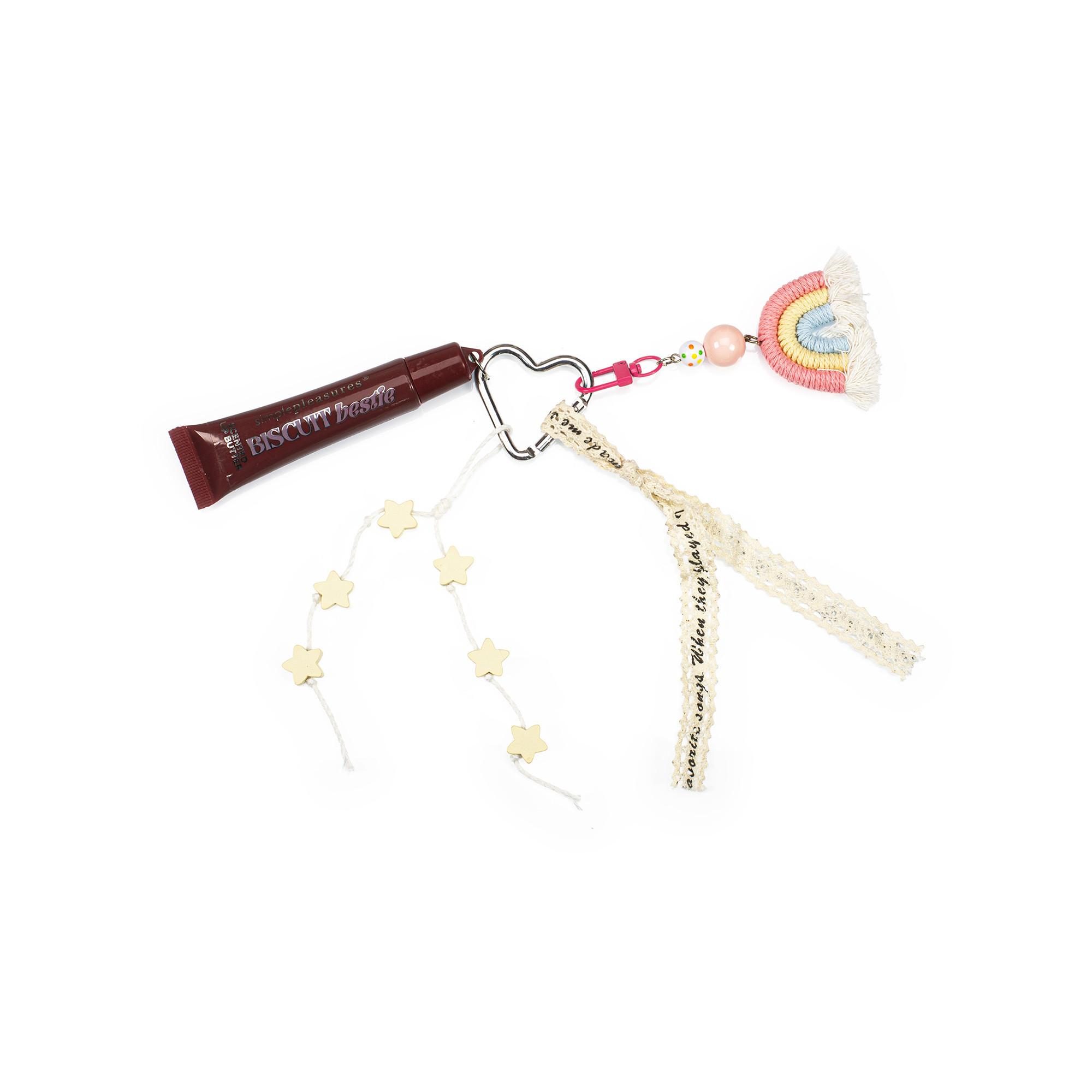 Simple Pleasures  Biscuit Lipgloss Keychain 
