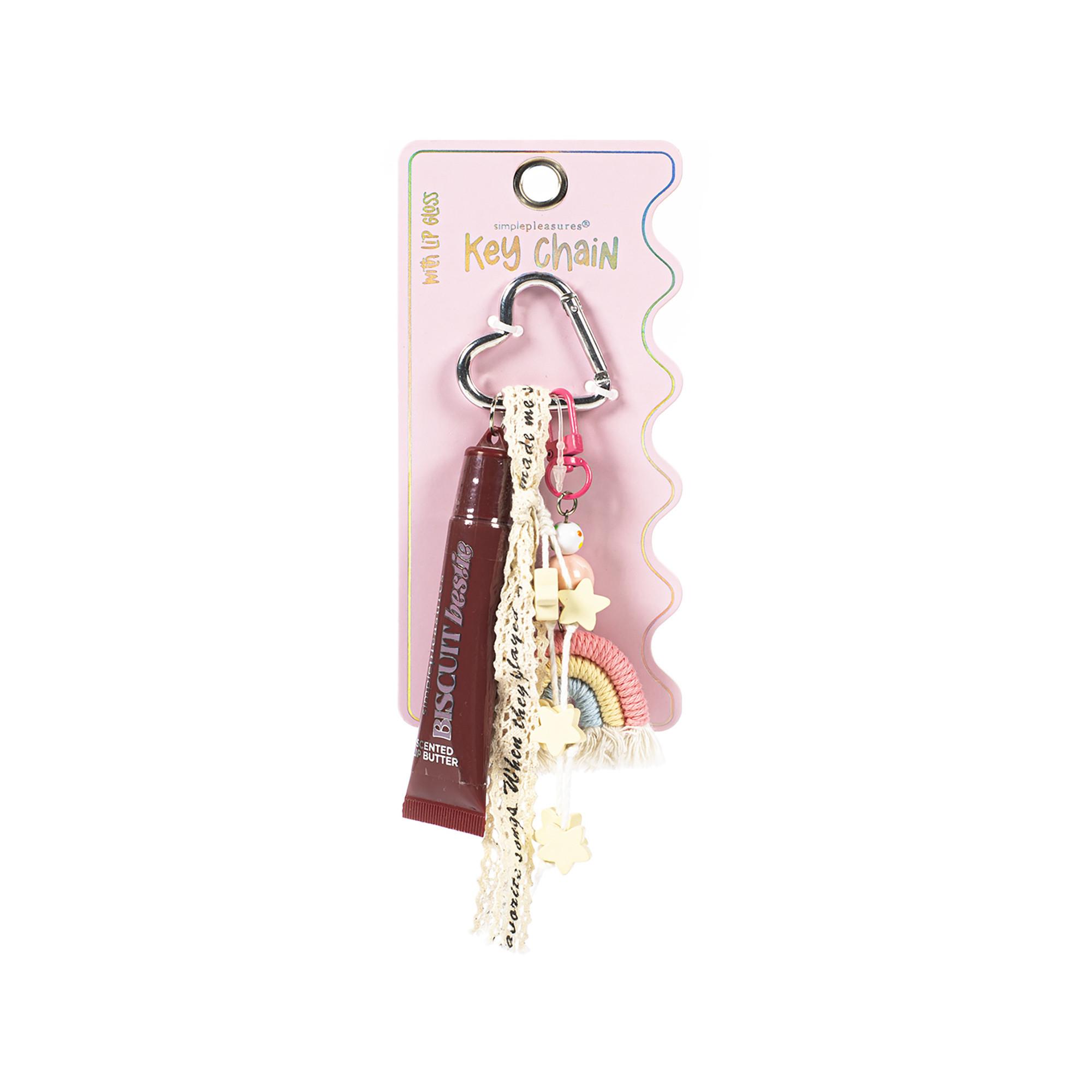 Simple Pleasures  Biscuit Lipgloss Keychain 
