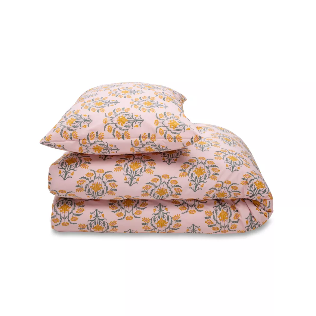 Manor - Duvetbezug, Rösli Floral Perkal Duvetbezug, 160 x 210 cm, Multicolor
