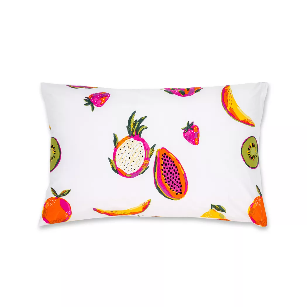Manor - Kissenbezug, Frutto Kissenbezug mit Fruchtprint, 65 x 65 cm, Multicolor