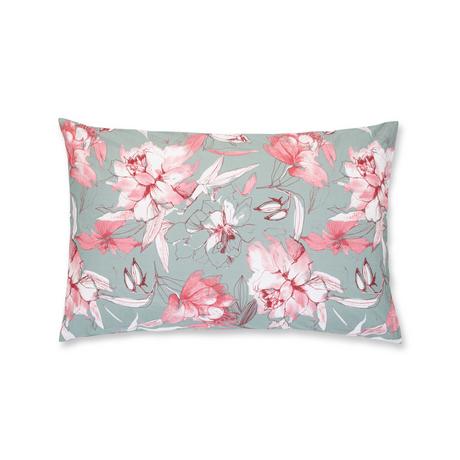 Somma Rose Motif Floral Taie d'oreiller  