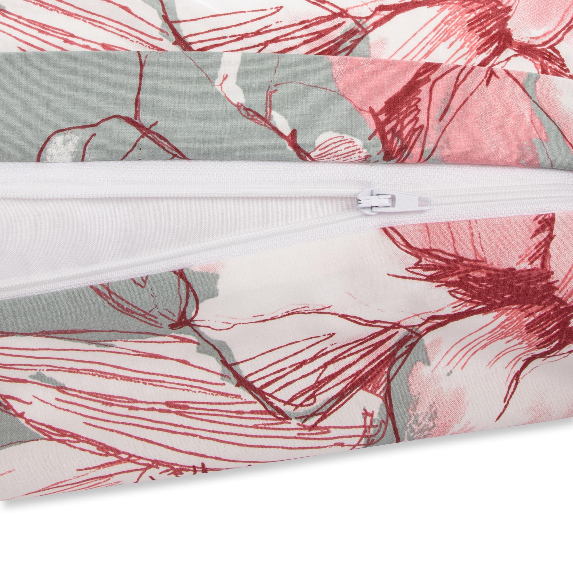 Somma Rose Motif Floral Taie d'oreiller  