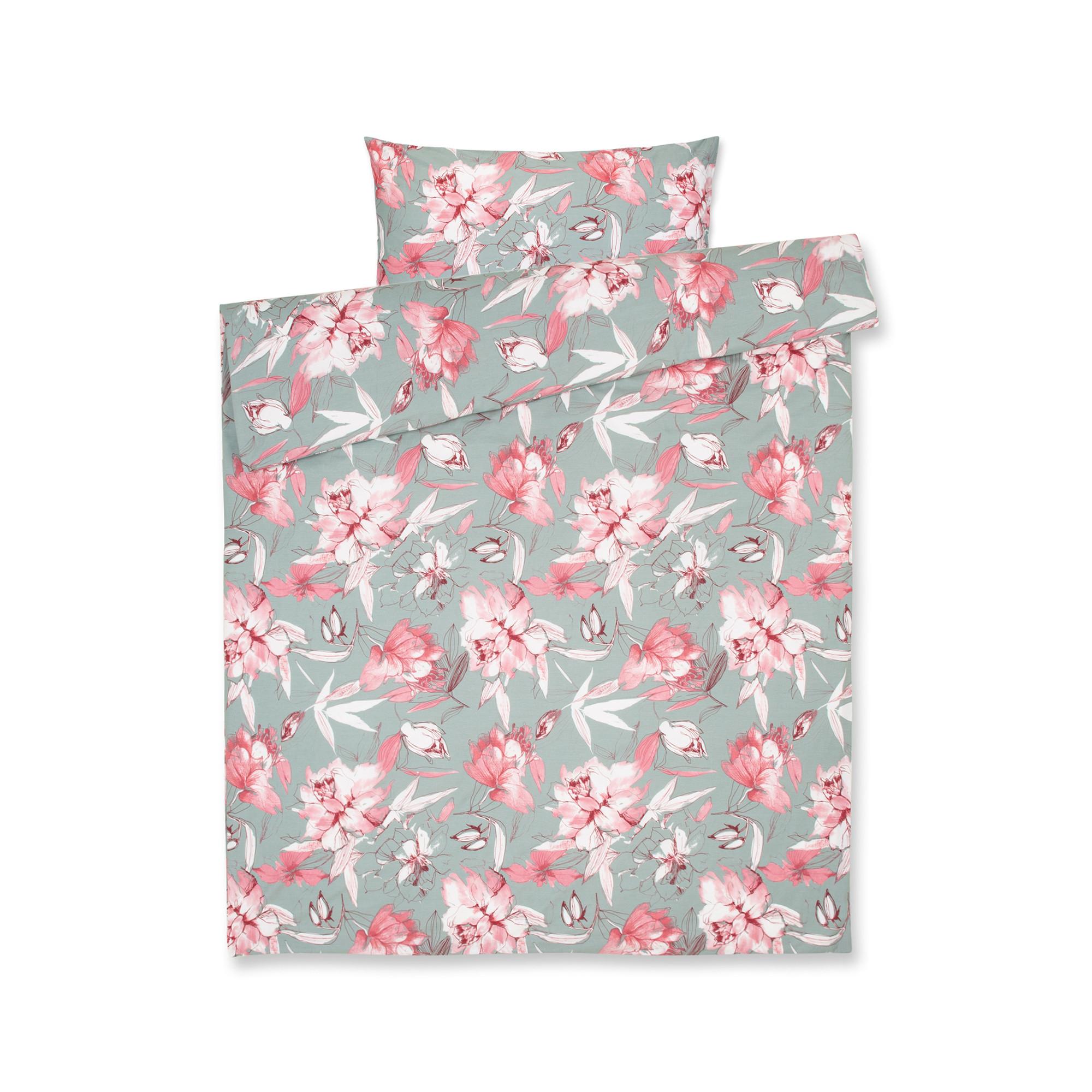 Somma Rose Motif Floral Taie d'oreiller  