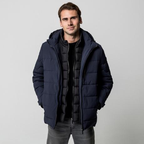 BUGATTI Giacca Imbottita Slim Fit con Cappuccio  