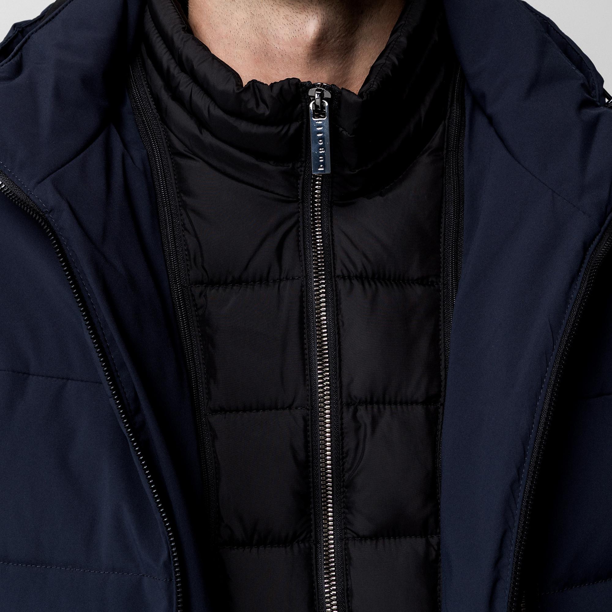 BUGATTI Giacca Imbottita Slim Fit con Cappuccio  