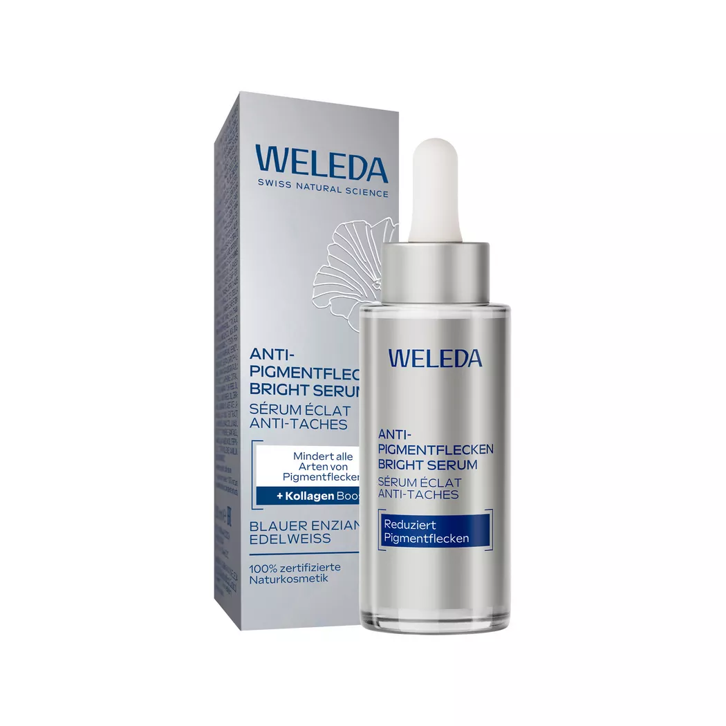 Weleda Anti-Pigmentflecken Bright Serum, Blauer Enzian & Edelweiss (30ml)