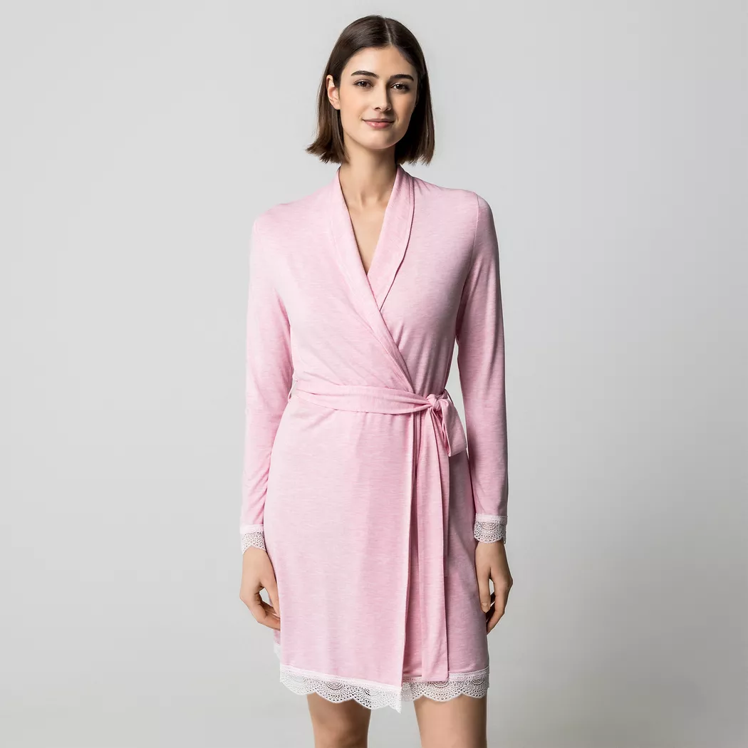 Manor Woman - Bademantel, für Damen, Pfirsich, Größe S