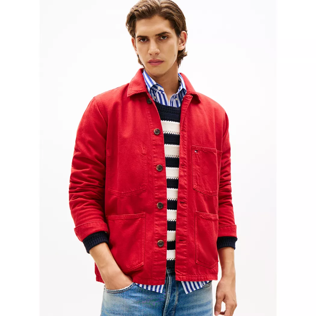Tommy Hilfiger Jacke CHORE rot   L herren