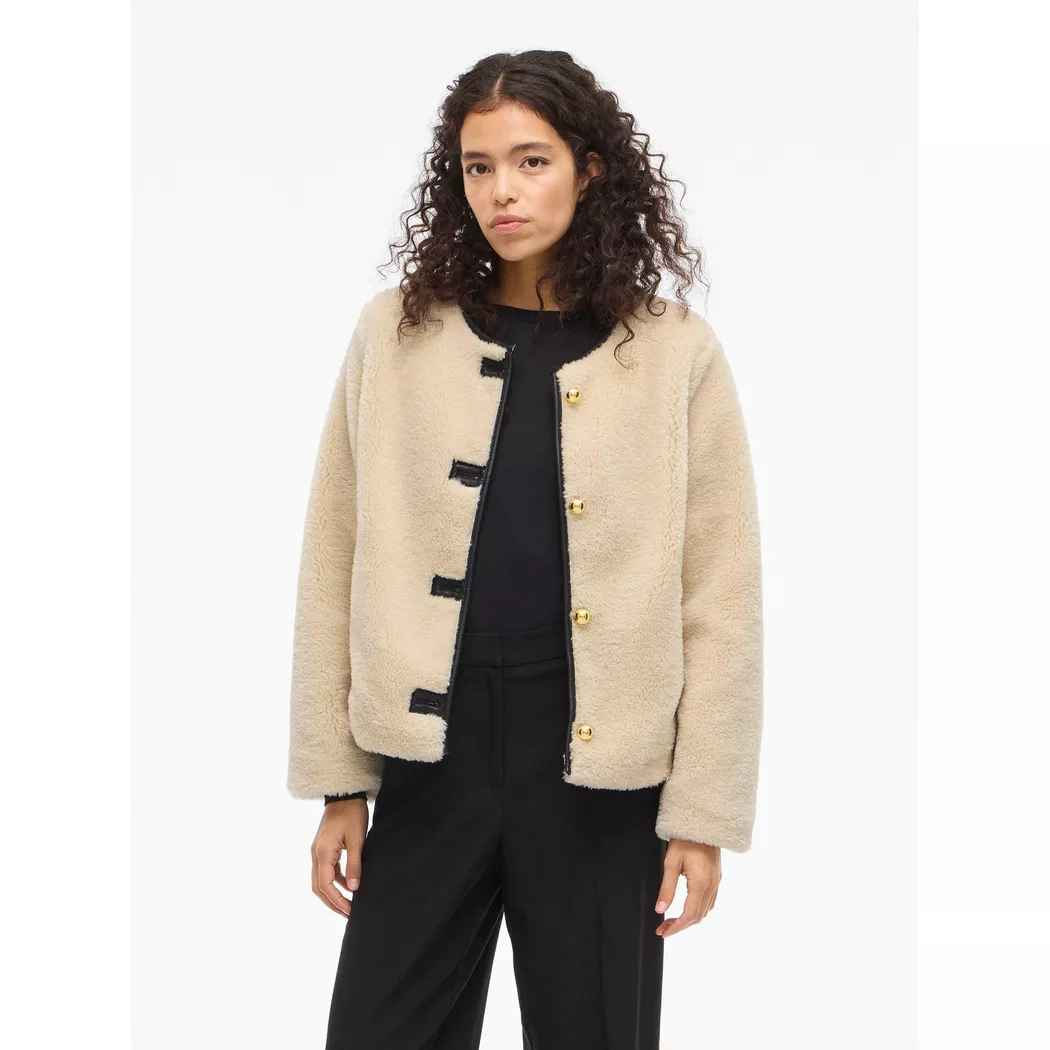 VILA - Jacke, für Damen, Ecru, Größe 38