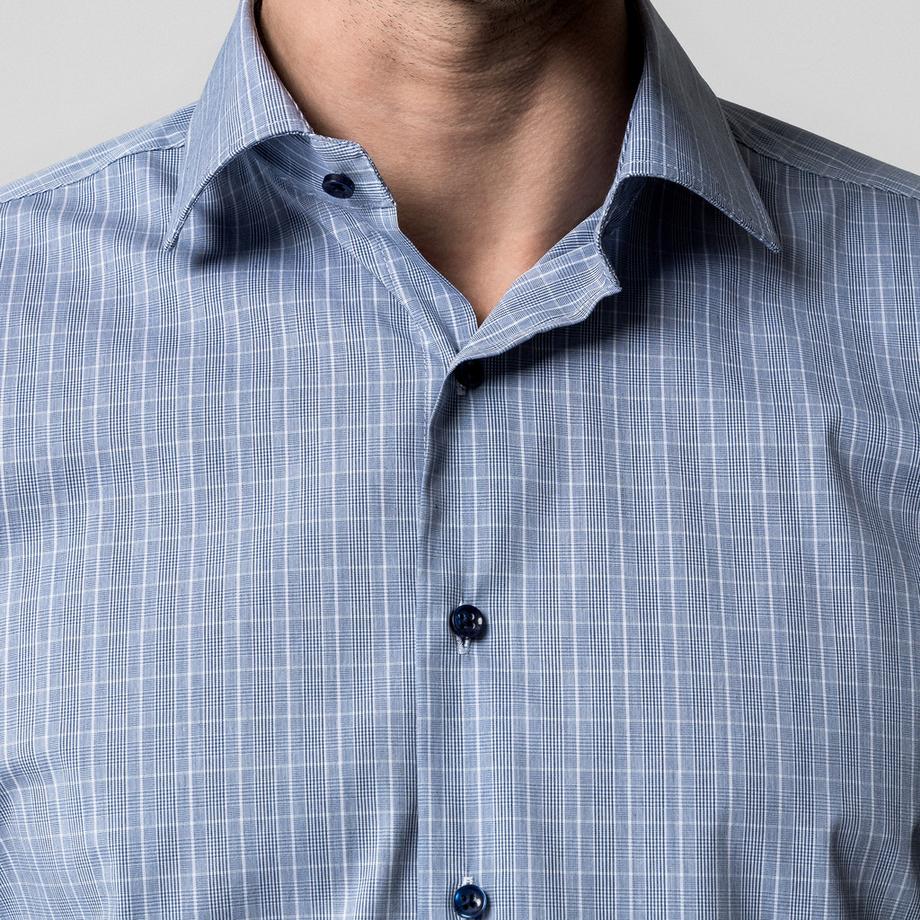 Manor Man Herren Regular Fit Langarm Kent Kragen Hemd  