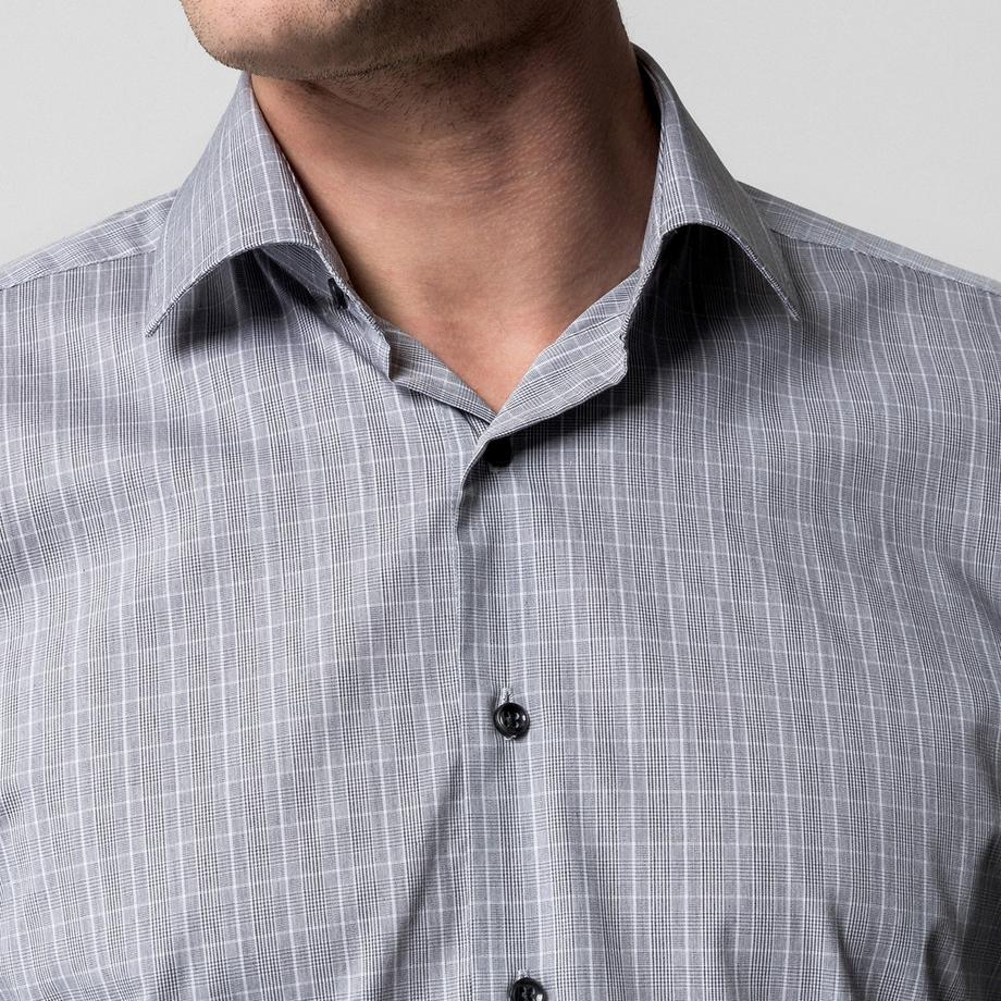 Manor Man Chemise Manches Longues Carreaux Coupe Regular  