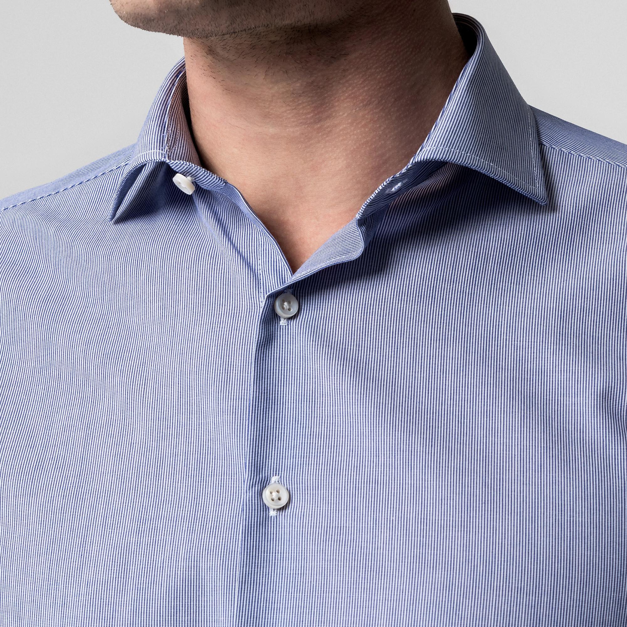 Manor Man Herren Langarm Slim Fit Kent Kragen Hemd  