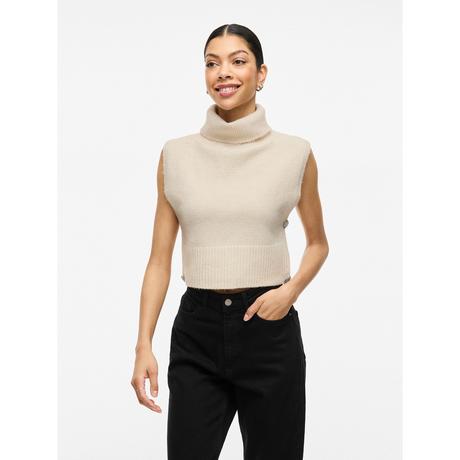 VILA Pull sans manches col roulé  