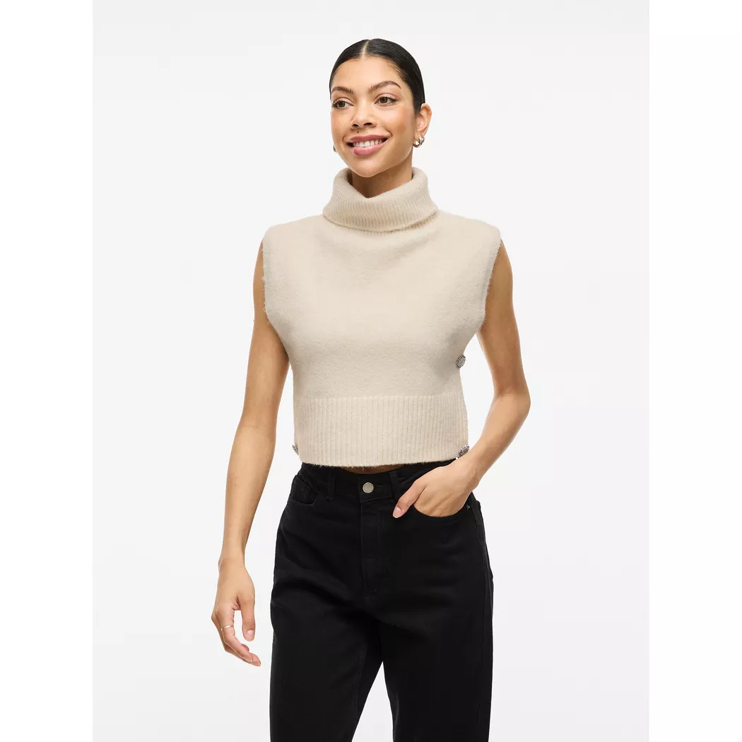 VILA - Sweatshirt, für Damen, Ecru, Größe ONESIZE